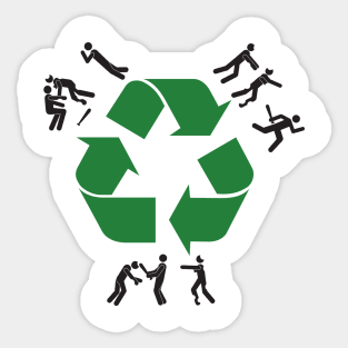 Zombie Recycling Sticker